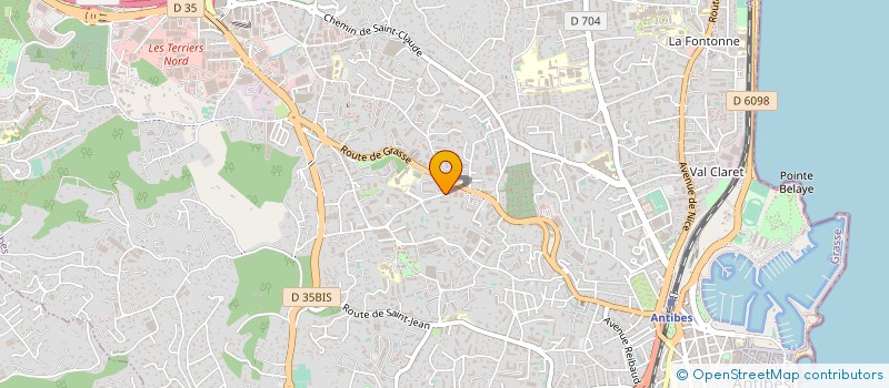 localisation de l'entreprise L'AMIRAL à ANTIBES