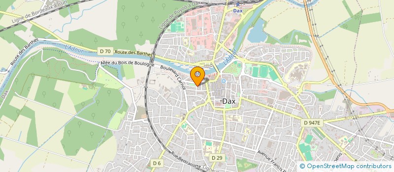localisation de l'entreprise L'AMIRAL à DAX