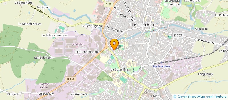 localisation de l'entreprise L'AMIRAL à LES HERBIERS