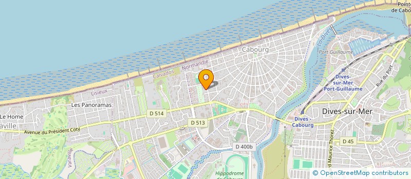 localisation de l'entreprise L'AMIRAL  CABOURG