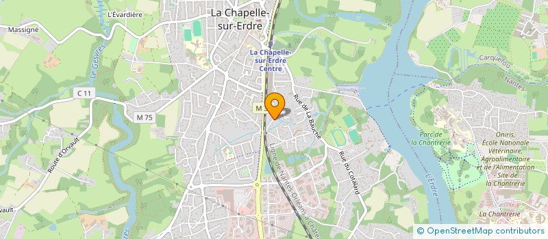 localisation de l'entreprise L'AMIRAL  LA CHAPELLE-SUR-ERDRE