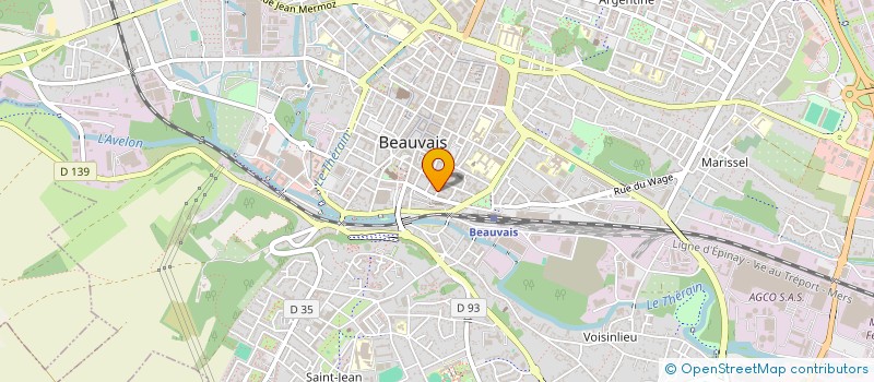 localisation de l'entreprise L'AMITIE  BEAUVAIS