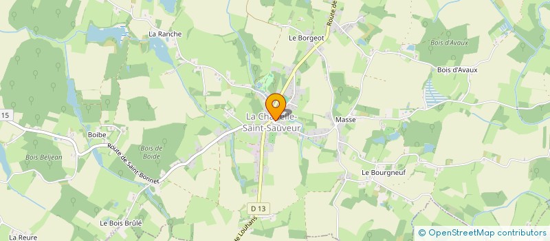 localisation de l'entreprise L AMITIE PARTAGEE  LA CHAPELLE-SAINT-SAUVEUR