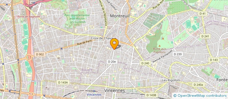 localisation de l'entreprise L AMITIE RIT à MONTREUIL