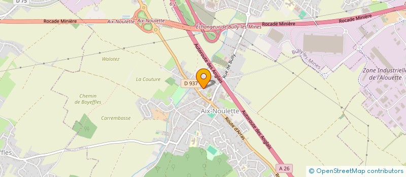 localisation de l'entreprise L'AMMONITE  AIX-NOULETTE