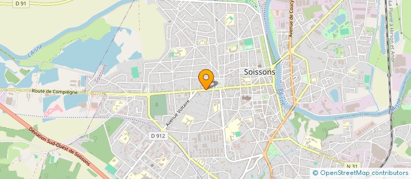 localisation de l'entreprise L'AMNESIA à SOISSONS