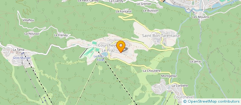 localisation de l'entreprise L'AMOUR à COURCHEVEL