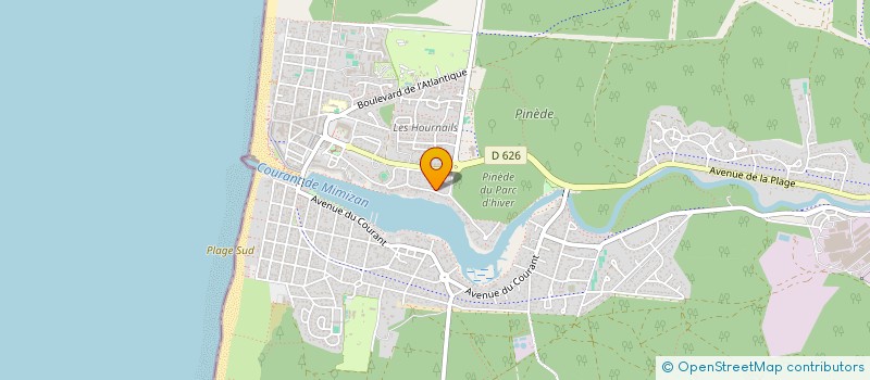 localisation de l'entreprise L'AMOUR A LA PLAGE  MIMIZAN