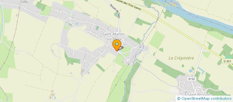 localisation de l'entreprise L'AMOUR DE LA PATISSERIE  SAINT-MARTIN-SUR-OCRE