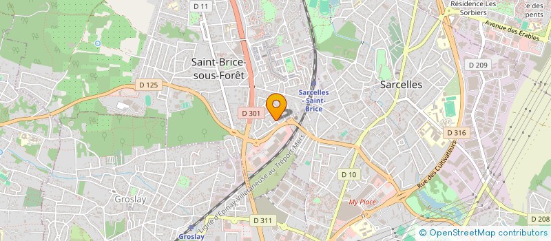 localisation de l'entreprise L'AMOUR DES METS à SAINT-BRICE-SOUS-FORET