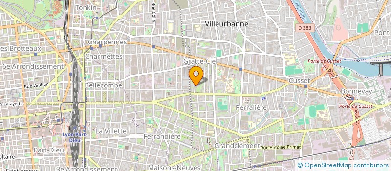 localisation de l'entreprise L'AMOUR DU RIRE  VILLEURBANNE