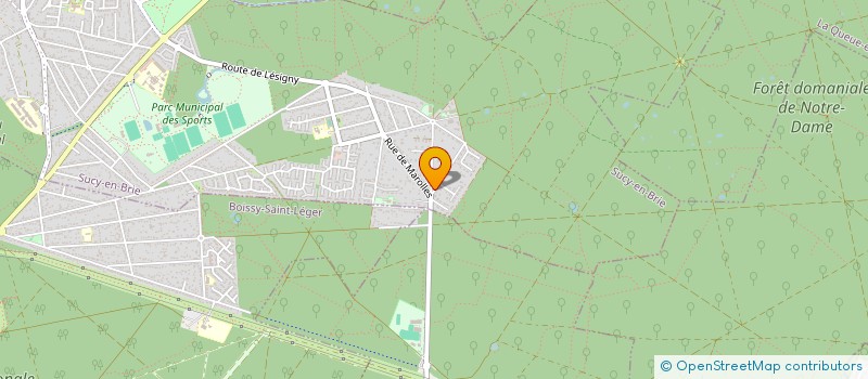 localisation de l'entreprise L'AMOUREUX DES JARDINS à SUCY-EN-BRIE