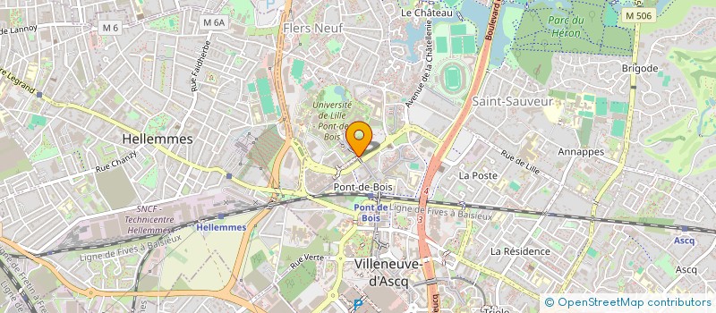 localisation de l'entreprise L'AMPHI 2.3  VILLENEUVE-D'ASCQ