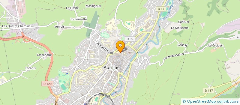 localisation de l'entreprise L'AMPHI SAINT GERAUD à AURILLAC