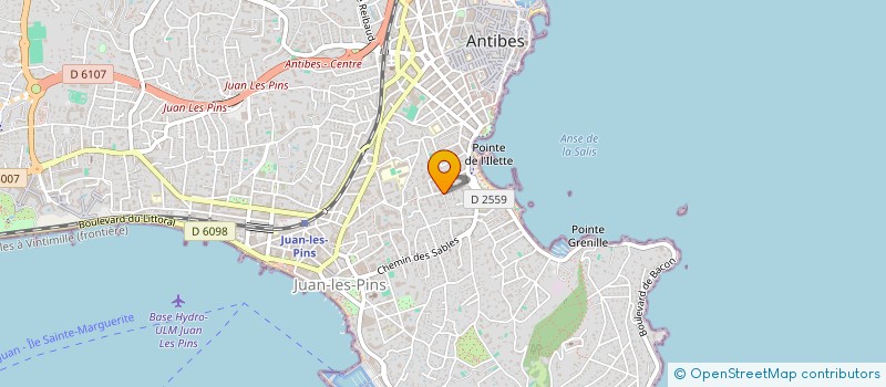 localisation de l'entreprise L'AMPHIBOLITE à ANTIBES