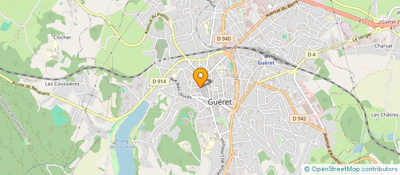 localisation de l'entreprise L'AMPHITRYON à GUERET