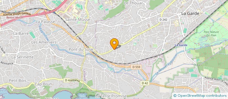 localisation de l'entreprise L'AMPHITRYON THEATRE à LA GARDE