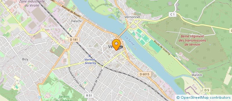 localisation de l'entreprise L'AMPHORE DE BACCHUS à VERNON