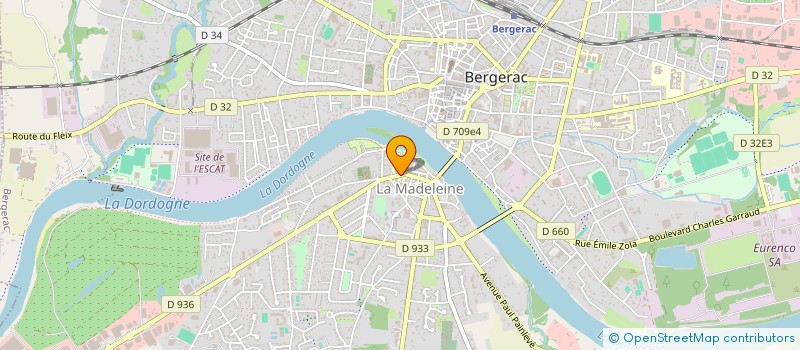 localisation de l'entreprise L AMPHORE SARL à BERGERAC