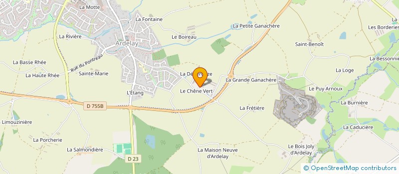 localisation de l'entreprise L'AMULETTE à LES HERBIERS