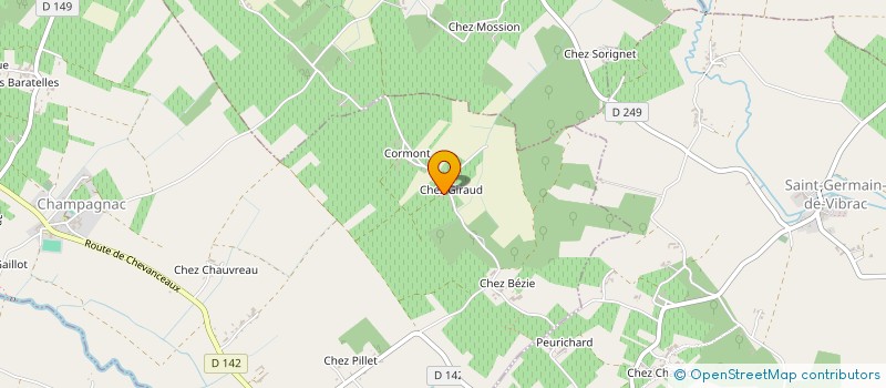 localisation de l'entreprise L'AMUSE BOUCHE  CHAMPAGNAC