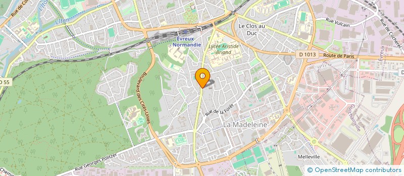 localisation de l'entreprise L'AMUZETTE  EVREUX