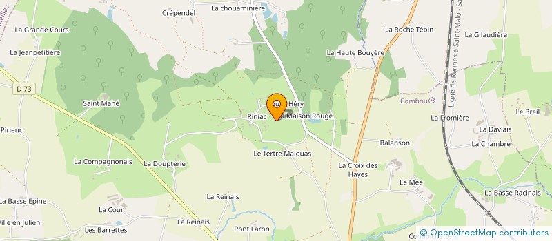 localisation de l'entreprise L'AMY SPIN à COMBOURG