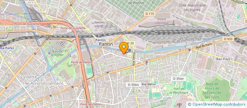 localisation de l'entreprise L'AMYTIQUE ASSO  PANTIN