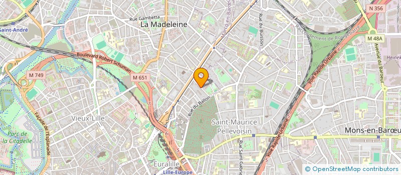 localisation de l'entreprise L'AN 40 à LA MADELEINE