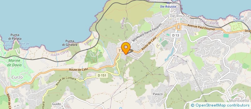 localisation de l'entreprise L'AN.K à L'ILE ROUSSE