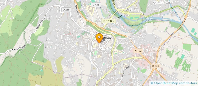 localisation de l'entreprise L'AN KA à AUBENAS