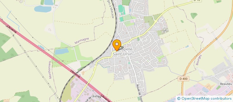 localisation de l'entreprise L'ANACROUSE ECOLE DE MUSIQUE DE LA CHAPELLE SAINT URSIN  LA CHAPELLE-SAINT-URSIN