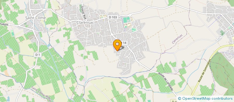 localisation de l'entreprise L'ANCEMA  CLARENSAC