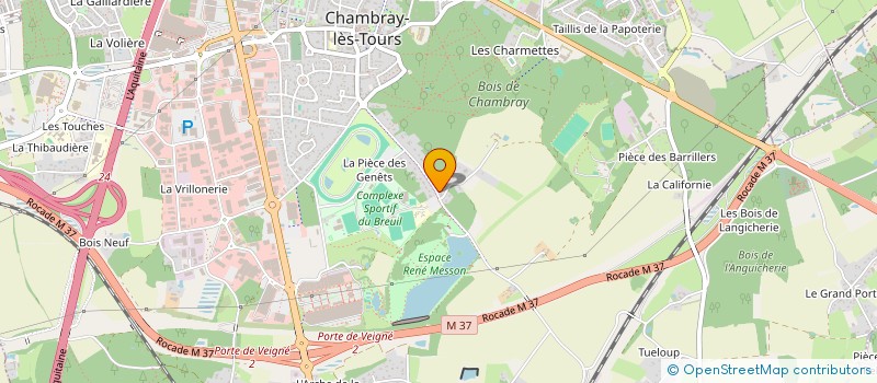 localisation de l'entreprise L'ANCIEN FOURNIL  CHAMBRAY-LES-TOURS