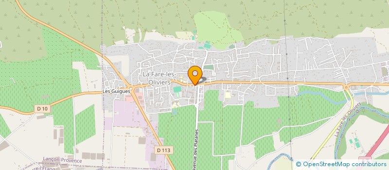 localisation de l'entreprise L'ANCIEN MOULIN HUILE  LA FARE-LES-OLIVIERS