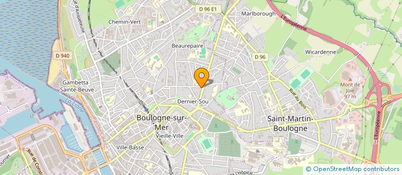 localisation de l'entreprise L ANCIEN RIVAGE  BOULOGNE-SUR-MER