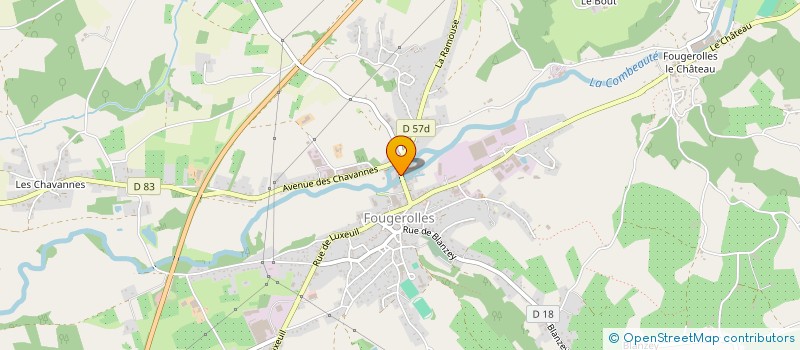 localisation de l'entreprise L'ANCIENNE DISTILLERIE LA CERISE ABREGE LA CERISE  FOUGEROLLES-SAINT-VALBERT