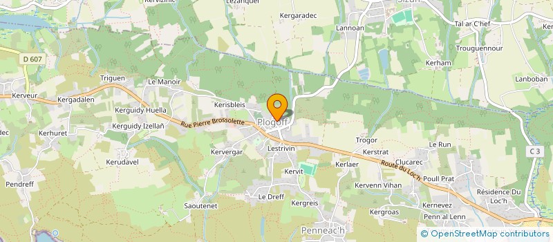 localisation de l'entreprise L'ANCIENNE ECOLE  PLOGOFF