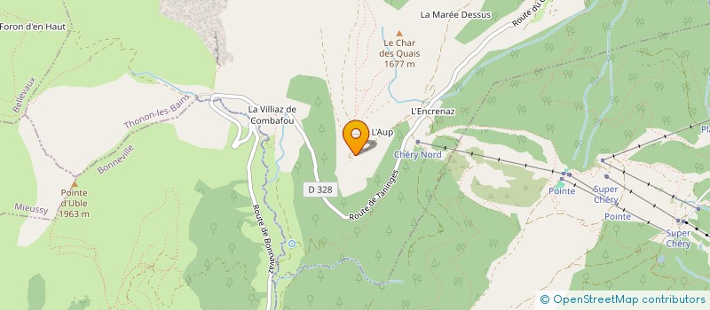 localisation de l'entreprise L'ANCOLIE  LA COTE-D'ARBROZ