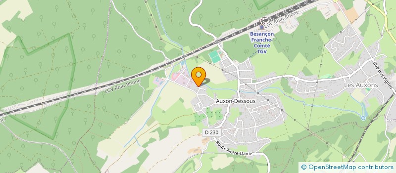 localisation de l'entreprise L'ANCRAGE  LES AUXONS