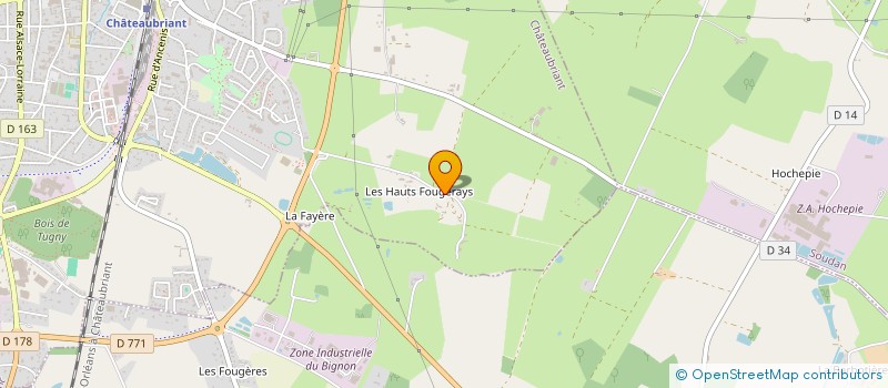 localisation de l'entreprise L'ANCRE 360 à CHATEAUBRIANT