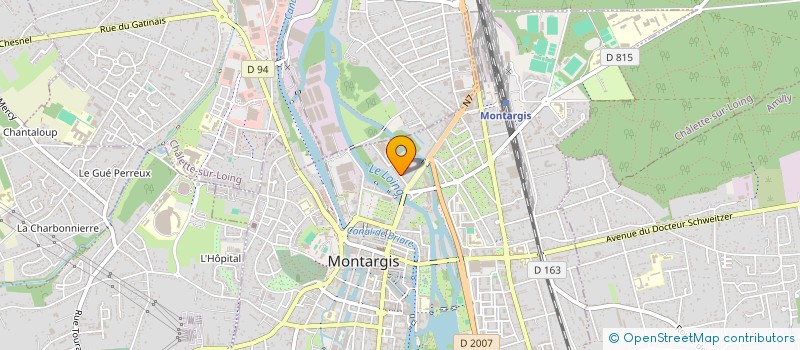 localisation de l'entreprise L'ANCRE à MONTARGIS