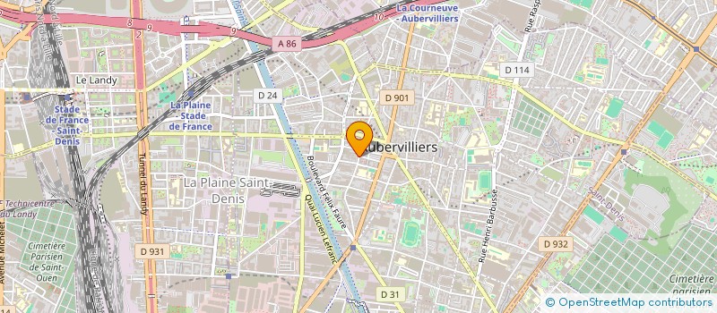 localisation de l'entreprise L'ANCRE à BAGNOLET