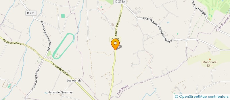 localisation de l'entreprise L'ANCRE BLEUE  TOURGEVILLE