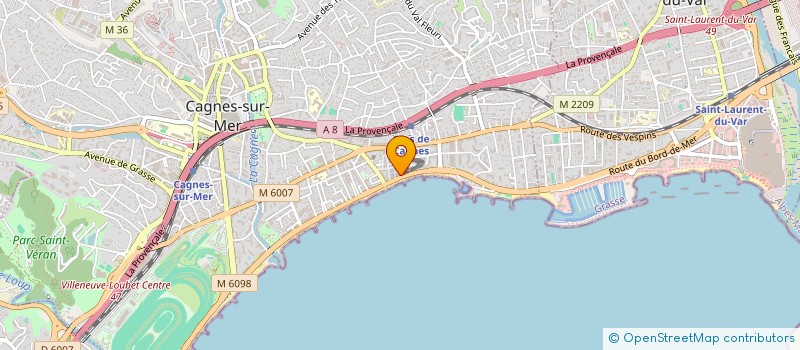 localisation de l'entreprise L'ANCRE D'OR à CAGNES-SUR-MER