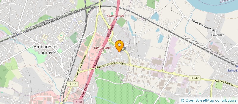 localisation de l'entreprise L'ANCRE DE MER  AMBARES-ET-LAGRAVE