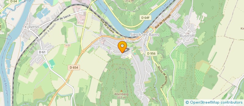 localisation de l'entreprise L'ANCRE DE SIERCK  SIERCK-LES-BAINS