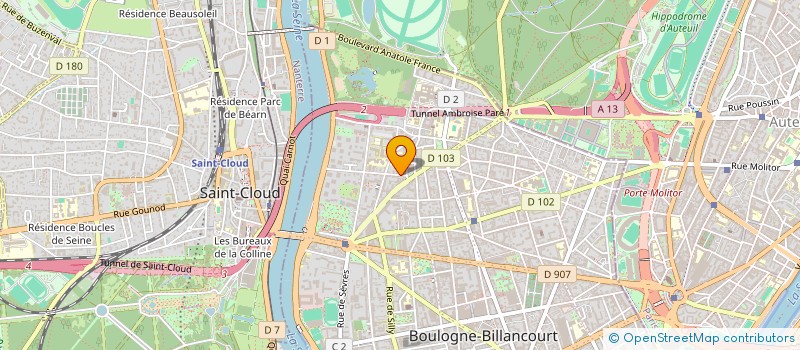 localisation de l'entreprise L ANCRE ET L ENVOL à BOULOGNE-BILLANCOURT