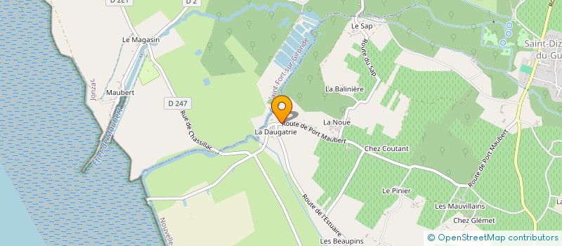 localisation de l'entreprise L'ANCRE MARINE  SAINT-FORT-SUR-GIRONDE