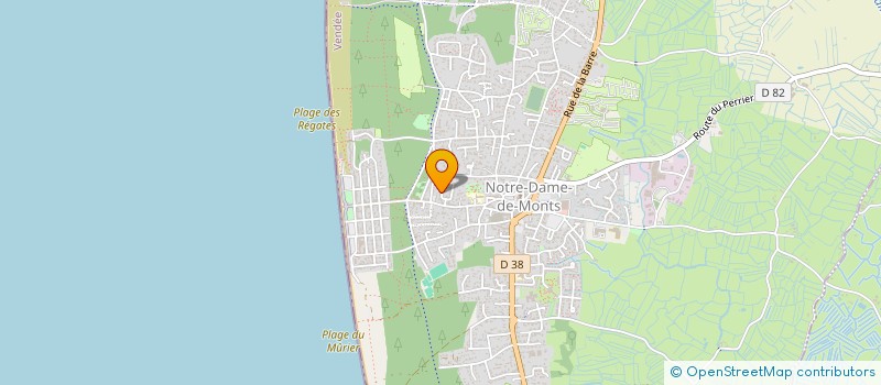localisation de l'entreprise L'ANCRE MARINE  NOTRE-DAME-DE-MONTS